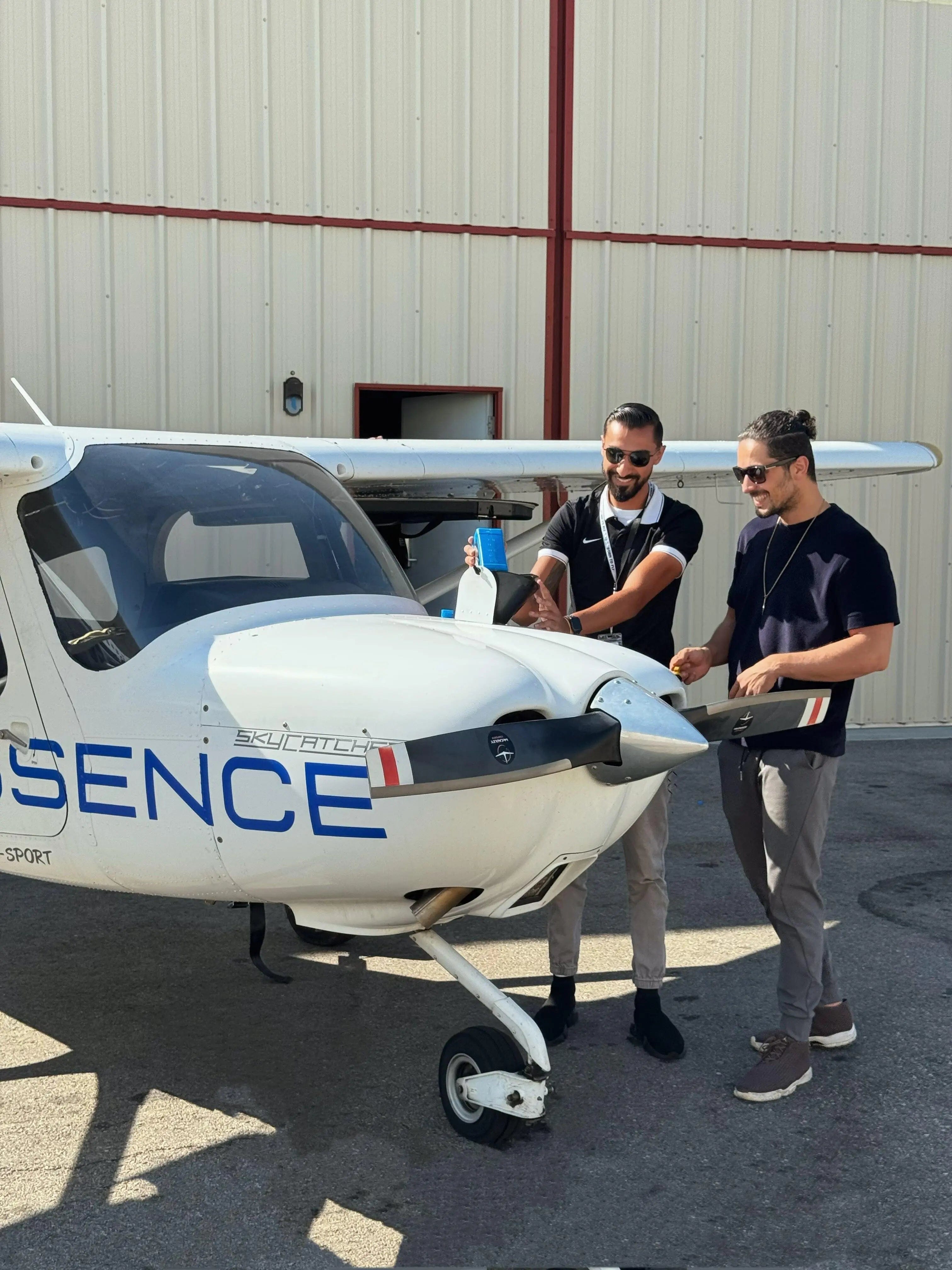 Sport Pilot License training in a Cessna 162 light-sport aircraft at Los Angeles Flight School, Van Nuys Airport