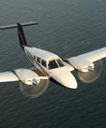 Piper Seminole twin-engine aircraft used for multi-engine discovery flights at Los Angeles Flight School, Van Nuys Airport