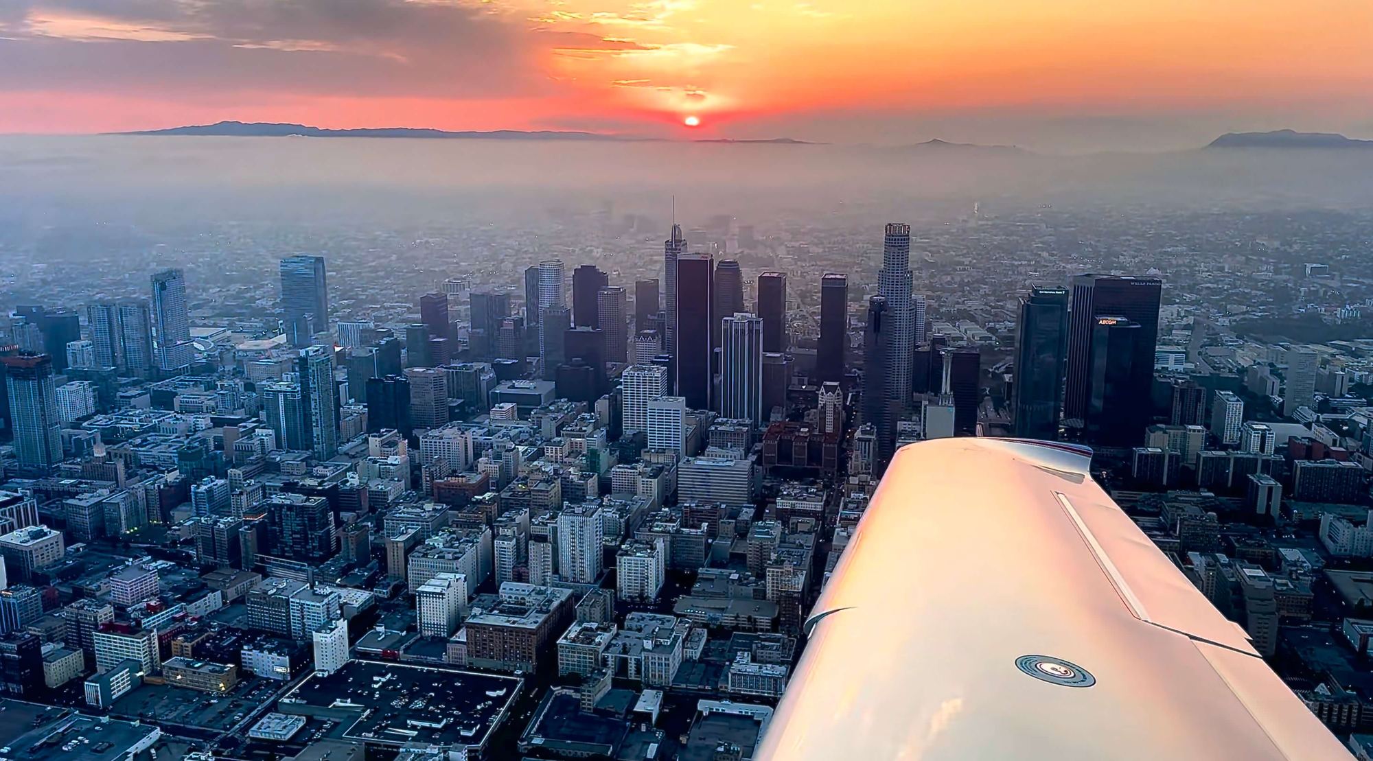 Cirrus SR22 Turbo on the ramp at Van Nuys Airport in Los Angeles